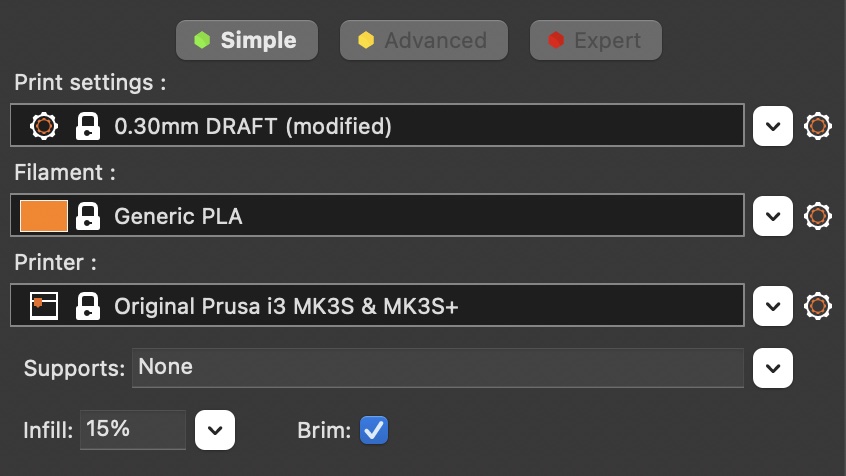Pruca Slicer settings